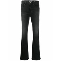 FRAME Calça jeans flare cintura média - Preto