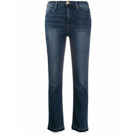 FRAME Calça jeans reta cintura média - Azul