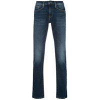 FRAME Calça jeans slim cintura média - Azul