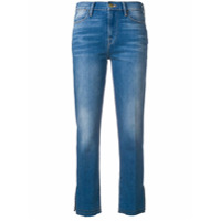 FRAME Calça jeans slim cropped com tachas - Azul