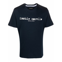 Frankie Morello Camiseta decote careca com estampa de logo - Azul