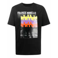 Frankie Morello Camiseta decote careca com estampa - Preto