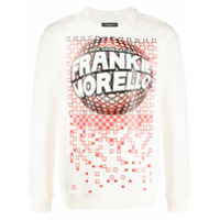 Frankie Morello Suéter mangas longas com estampa de logo - Branco
