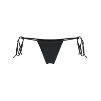 Frankies Bikinis Calcinha de biquíni Tia com amarração lateral - Preto