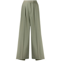 Frenken Saia cintura alta com fenda - Verde