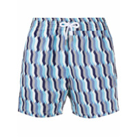 Frescobol Carioca Short de natação com estampa gráfica - Azul
