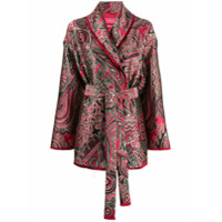 F.R.S For Restless Sleepers Blazer com cinto e estampa geométrica - Preto