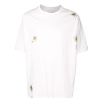Fumito Ganryu Camiseta decote careca com estampa abstrata - Branco