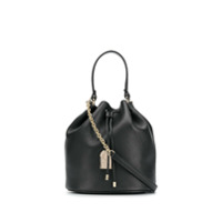 Furla Bolsa bucket Sleek com alça de corrente - Preto