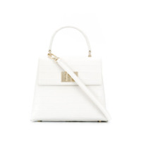 Furla Bolsa tote com efeito de pele de crocodilo - Branco