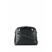 Furla Bolsa transversal Piper com efeito de pele de crocodilo - Preto