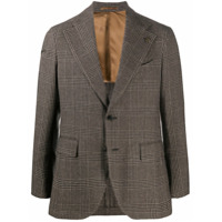 Gabriele Pasini Blazer de alfaiataria com estampa xadrez - Marrom