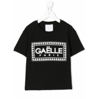 Gaelle Paris Kids Camiseta com estampa de logo - Preto
