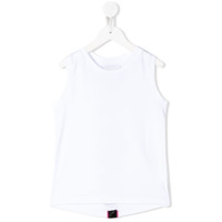 Gaelle Paris Kids Camiseta com listra e brilho - Branco