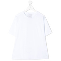 Gaelle Paris Kids Camiseta com listras verticais - Branco