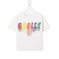 Gaelle Paris Kids Camiseta mangas curtas com estampa de logo - Branco