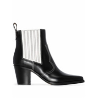 GANNI Ankle boot Western com salto 60mm - Preto