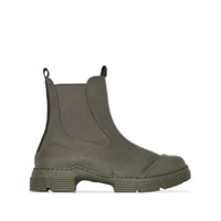 GANNI chunky sole Chelsea ankle boots - Verde