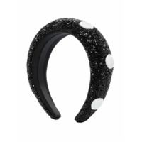 GANNI Headband com poás e aplicação de contas - Preto