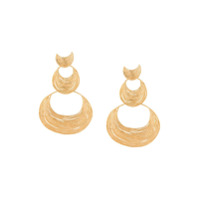 Gas Bijoux Par de brincos Luna Wave - Dourado