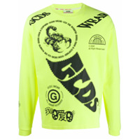 Gcds Camiseta mangas longas Elements - Amarelo