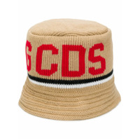 Gcds Chapéu bucket com logo de tricô - Neutro