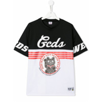 Gcds Kids Camiseta com estampa de gato - Preto