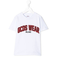 Gcds Kids Camiseta com estampa de logo - Branco