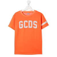 Gcds Kids Camiseta com estampa de logo - Laranja