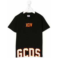 Gcds Kids Camiseta com estampa de logo - Preto