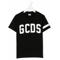 Gcds Kids Camiseta com estampa de logo - Preto