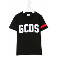 Gcds Kids Camiseta com estampa de logo - Preto