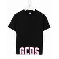 Gcds Kids Camiseta com estampa de logo - Preto