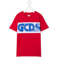 Gcds Kids Camiseta com estampa de logo - Vermelho