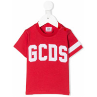 Gcds Kids Camiseta com logo bordado - Vermelho