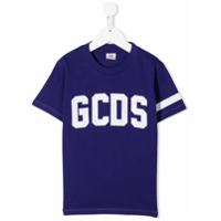 Gcds Kids Camiseta com logo pespontado - Roxo