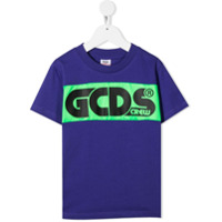 Gcds Kids Camiseta Crew com estampa do logo - Roxo