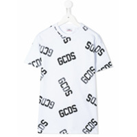 Gcds Kids Camiseta de mangas curtas com logo - Branco