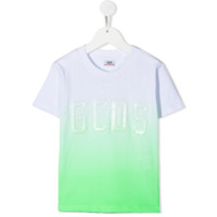 Gcds Kids Camiseta degradê com estampa de logo - Branco