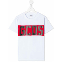 Gcds Kids Camiseta mangas curtas com estampa de logo - Branco
