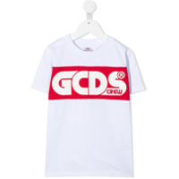 Gcds Kids Camiseta mangas curtas com estampa de logo - Branco