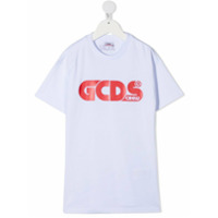 Gcds Kids Camiseta mangas curtas com estampa de logo - Branco