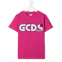 Gcds Kids Camiseta mangas curtas com estampa de logo - Rosa