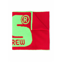 Gcds Kids colour-block logo scarf - Vermelho