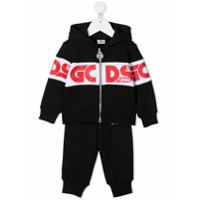 Gcds Kids Conjunto esportivo 2 peças com logo - Preto