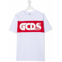 Gcds Kids Moletom com estampa de logo - Branco
