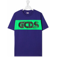 Gcds Kids Moletom com estampa de logo - Roxo