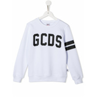 Gcds Kids Suéter com estampa de logo - Branco