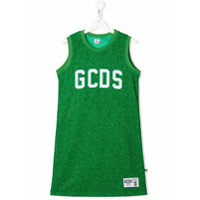 Gcds Kids Vestido de jérsei com logo - Verde