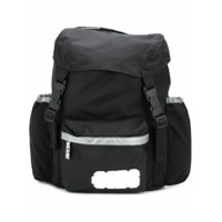 Gcds Mochila com estampa de logo e detalhe metálica - Preto